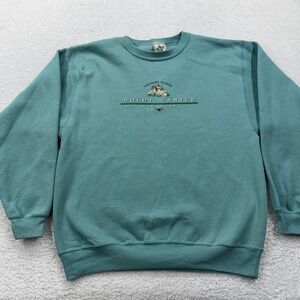 VTG Absolute Quality Thousand Islands Boldt Castle Sweatshirt Mens L Teal USA